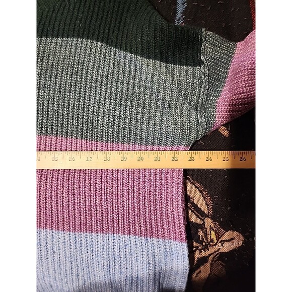 American Eagle Medium Women Pullover Striped Sweater Relaxed Fit - Picture 3 of 5